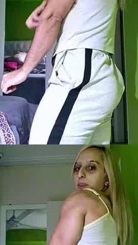 Solo blonde chick using cucumber to masturbate