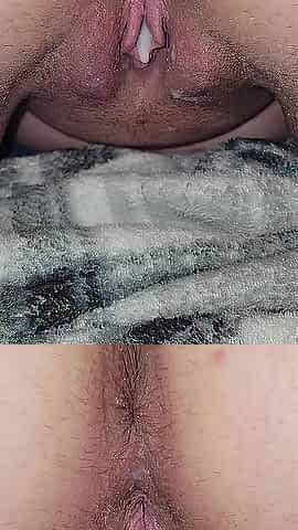 Unfathomable creampie lastly leaks without excited married vagina