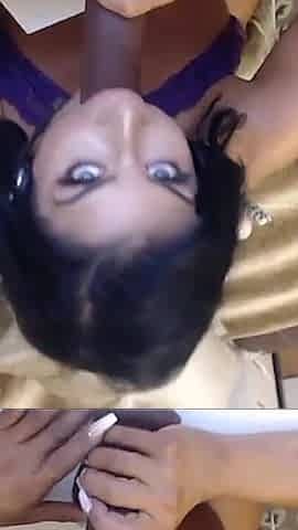 Big Tits MILF Raven Heart Masturbating with a Magic Wand and Big Black Dildo