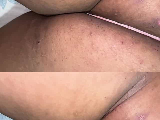 Madrastra de culo grande y un creampie de su hijastro