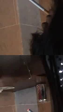 Busty pool shark Asian amateur lets big dick put the tip in