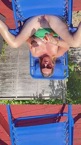 Caught by My Neighbour Playing with My Pussy