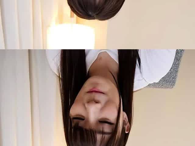 Close up POV of teen sucking cock