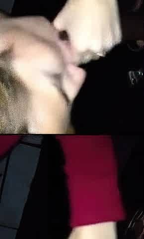White wife blows BBC at the gloryhole