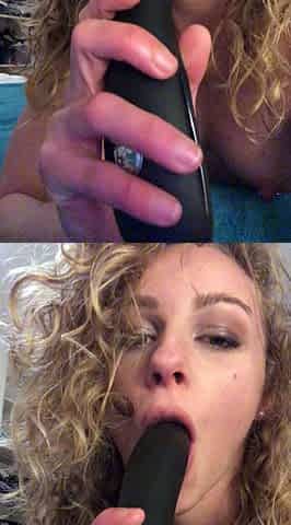 Amateur blonde teen girlfriend toyed and facialized