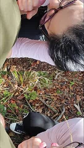 Sexy MILF Make a Great Outdoor Blowjob