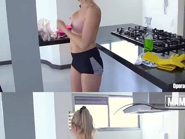 MAMACITAZ - Karla Rivera - My Curvy Golden-haired Colombian Maid Acquiesced to Let Me Screw Her on Camera