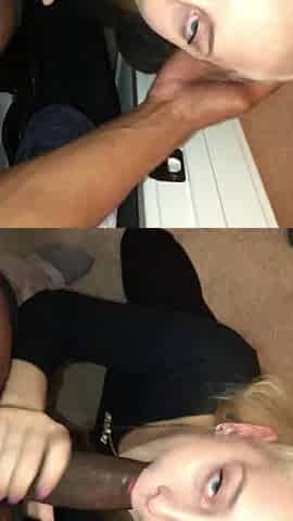 Teen bbc blow job