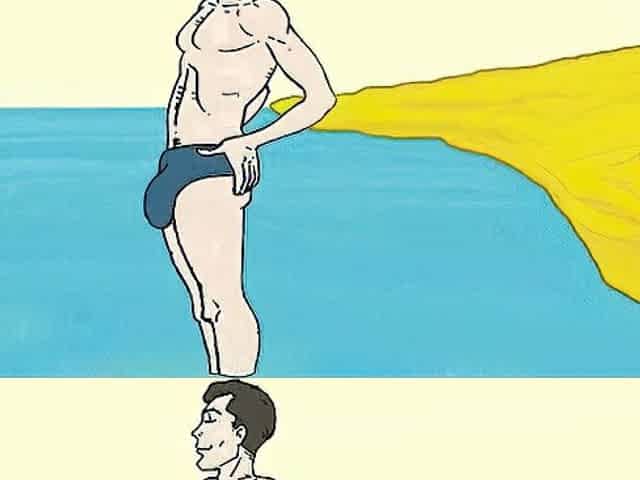 Dream excited granny on the beach! Porn toon