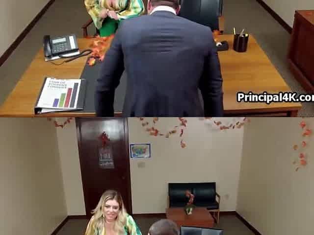 Head teacher meets large tit Lalin girl housewife anew in his office