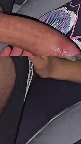 Brunette Sucks Young Huge Cock Until Thick Cum Flows Out