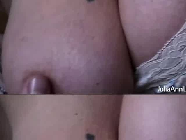 Meat and Milk for Busty Housewife Julia Ann in the Kitchen