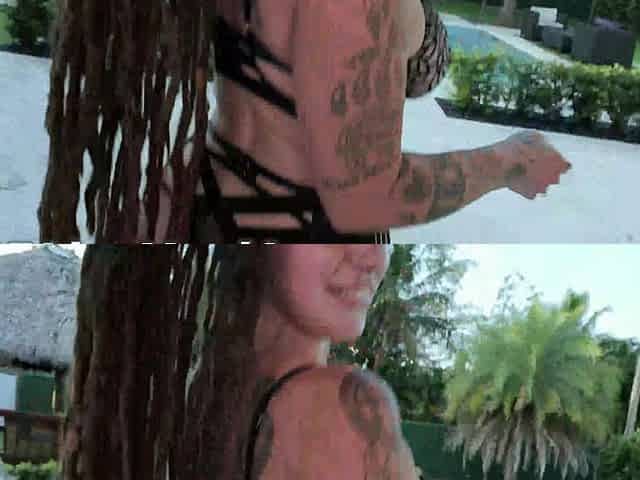 Huge Natural Tits for 2 Big Cocks - Indica Flower