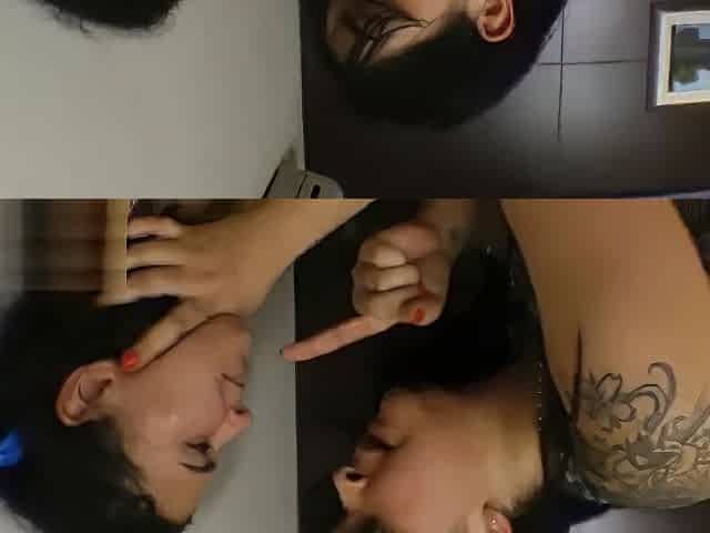 Fabi hand gag and slap
