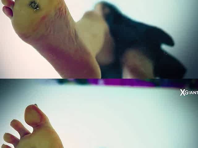 Giantess Hotty Abode Party Feet Crush with Barefoot & Shoes