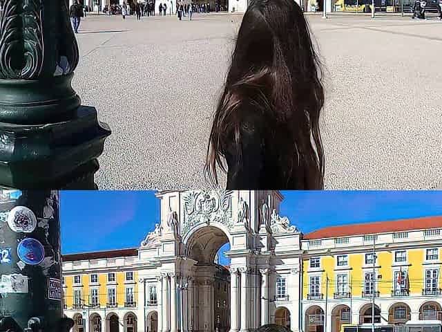 Bizarre and risky public flashing in Lisbon - DOLLSCULT