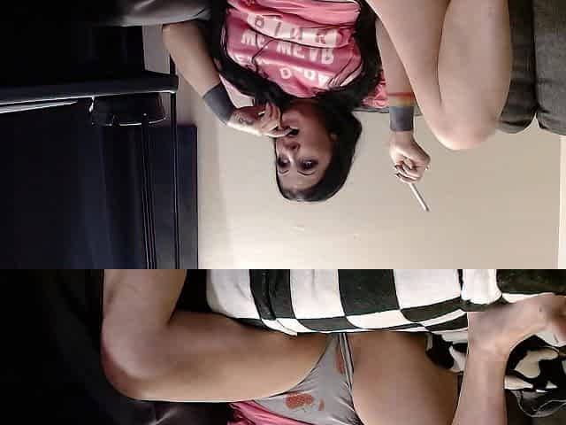 mother I'd like to fuck Large Boobs Cameltoe Shorts Smokin'