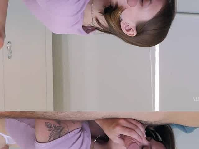 2 angles for the better view of my morning blowjob - perfect way to start the day
