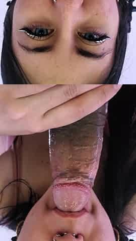 Little Slut with a Princess Face Wants to Squeeze Out All the Milk and Swallows Every Last Drop!