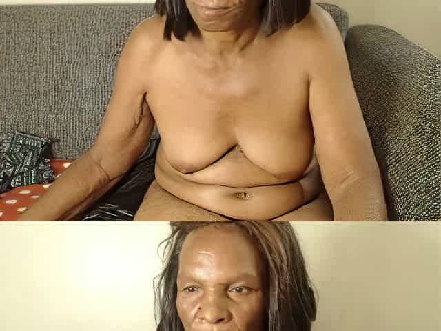 Slim Ebony Granny - part1