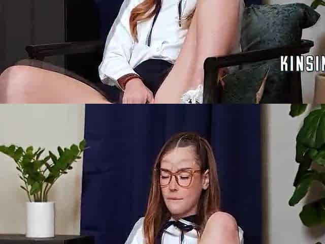 Teenie Risks Getting Caught By Fam Blowing Her Stepbro