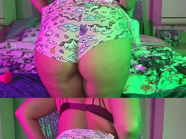 Amateur striptease and Solo masturbation