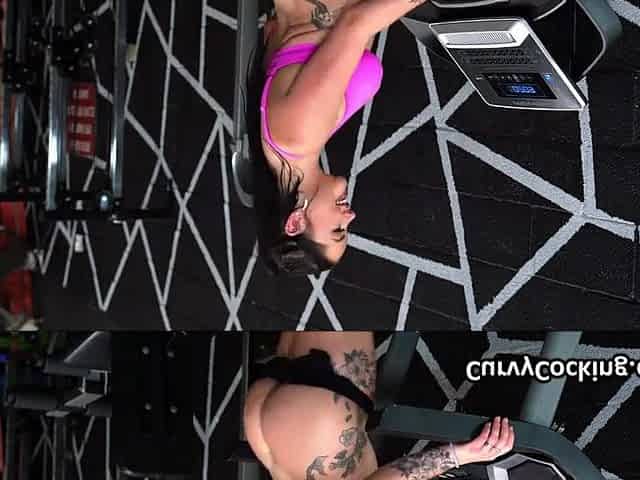 Fucking the sexy fitness coach during session