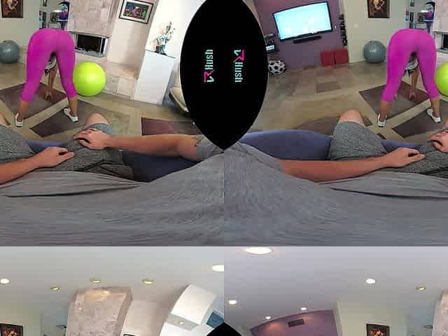 VRHUSH Jenna Foxx gets bent over and banged in yoga panties