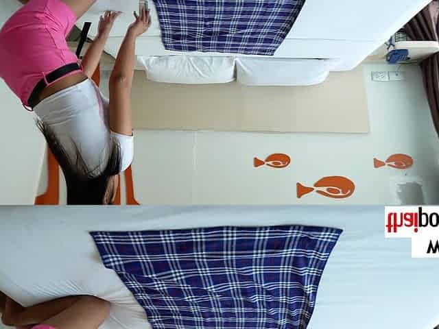 Farang shagging a cute Thai coed masseur