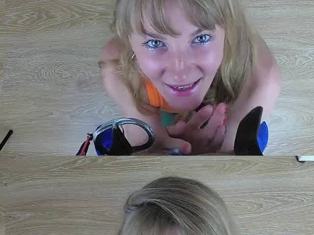 THEY MEET ANOTHER TIME! His stepsister likes to suck a shlong and cum drink. POV