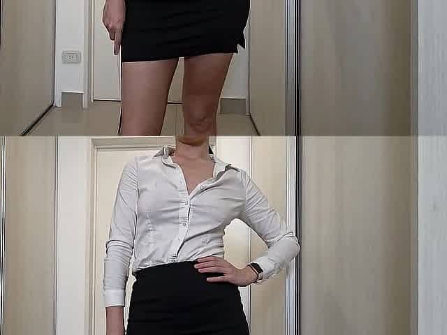 The interview with the fresh secretary ended with a giant creampie
