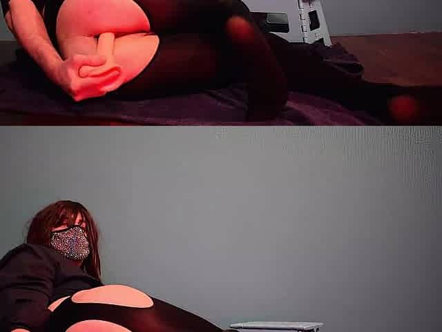 italian sissy spunk flow after ass slam with so big vibrator