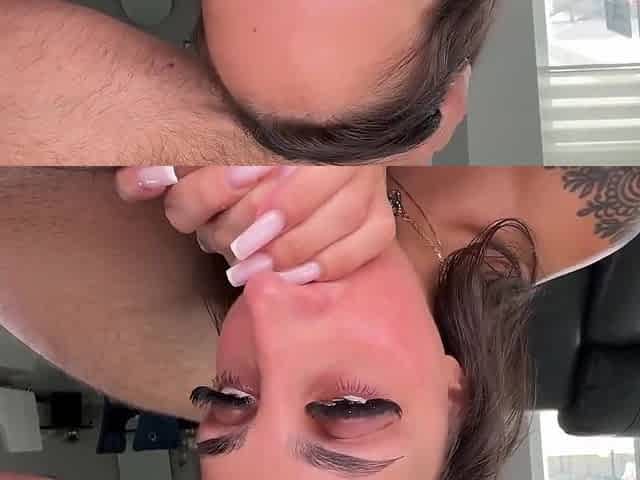 Gives Petite The Biggest Facial Of Her Life - J Mac And Jasmine Banks