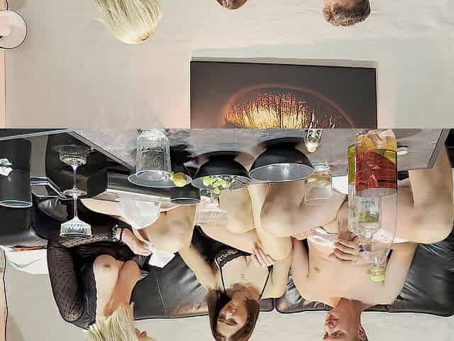 Hawt afterparty, 2 gals sucking jock, wife lets to bang her ally and lick her cunt