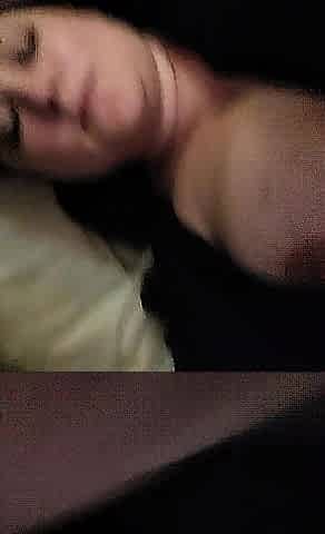 Honey in ebony costume plays with sex-toy