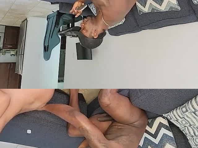 I'm preggo, and I invited a large ebony chap over to my place