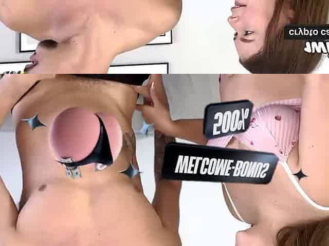 Sexy lady and her horny boyfriend host a insatiable threeway with his friend while he watches, and it gets hotter with every fuc