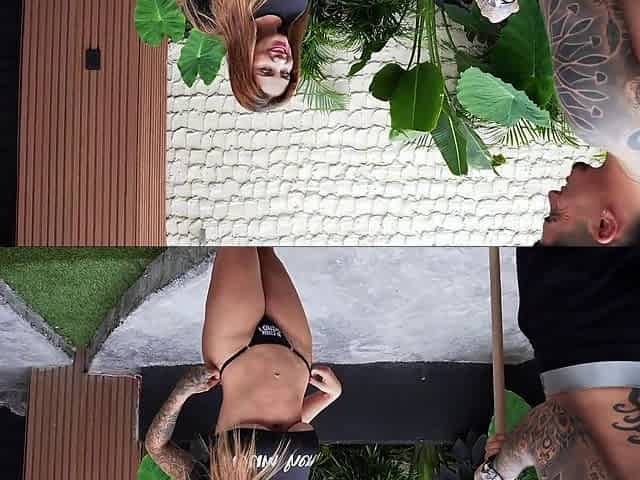 Public Outdoor POV with a Confident Latina