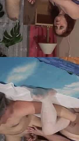 Mature cock and red hair big boobs milf licking fucking...cum in mouth