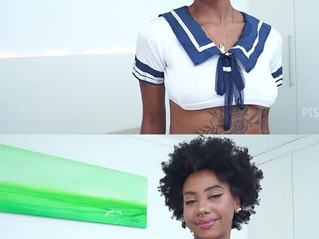 Ana Sasuga, Beautiful Breasts Ebony, First Double Anal And Drinks