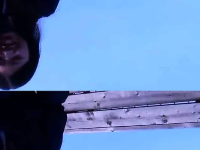 Cheating Asian Woman Sucks Dick on Balcony