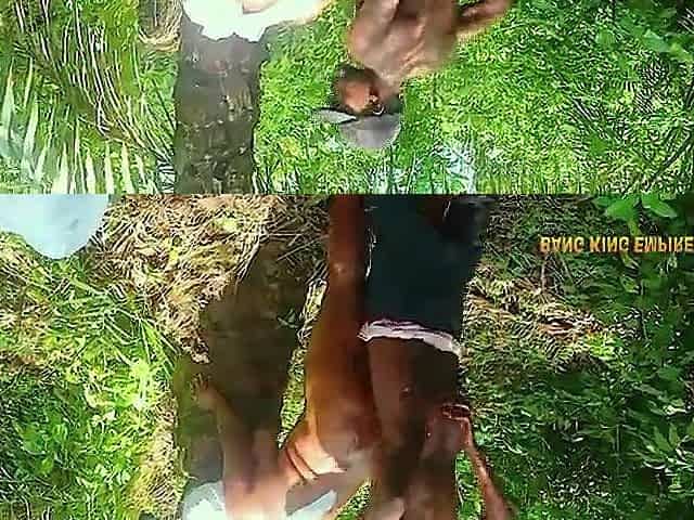 This babe can't await to get home so we got Banged in the bush