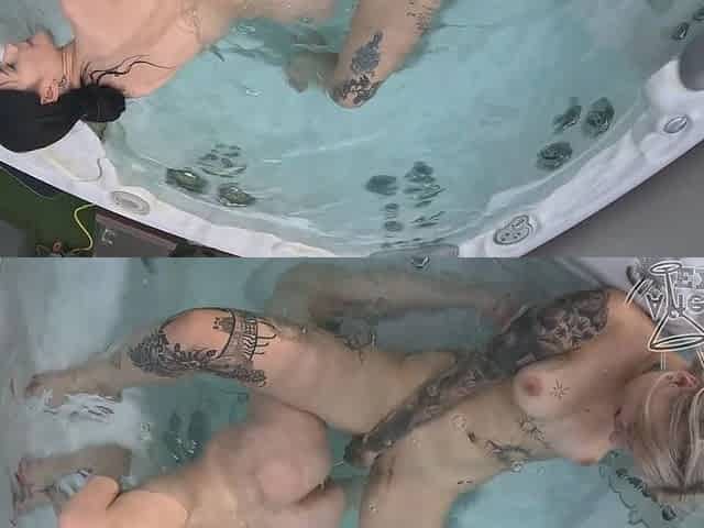 Matty Mila Perez Underwater Double Dildo Lesbian Sex With Her Friend Cheri