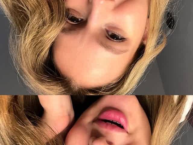 Sweet blonde teen plays with big toy in the ass