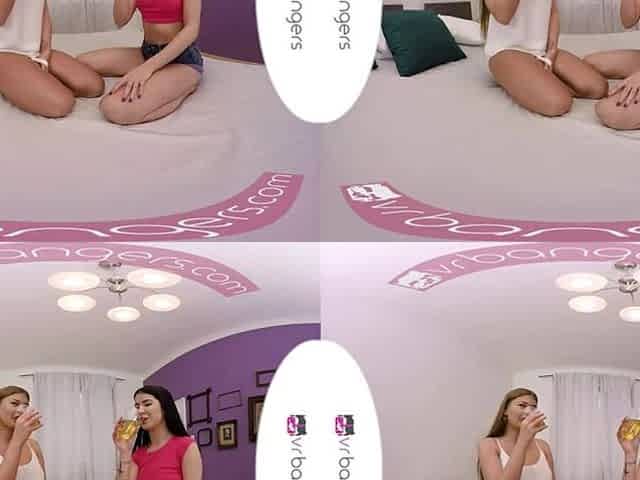 VR Porn-Sorority Lesbo sisters are eating every other s snatch