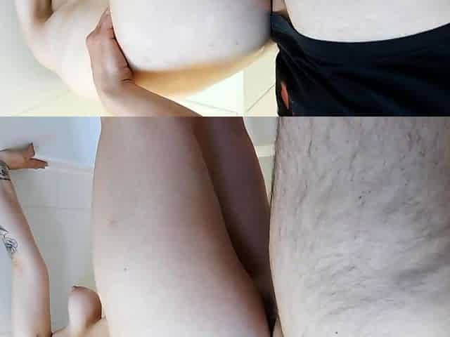 Big-Tit BBW Amiras grober Anal- und Blowjob