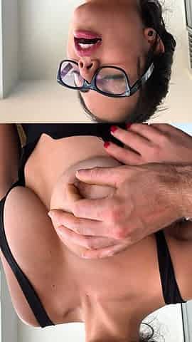 Gorgeous Brunette Great Big Boobs