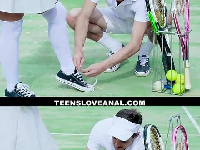 TeensLoveAnal - Breasty Tennis Trainer Gets Booty FIlled by Student