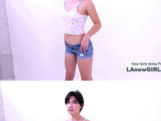 Elegan teen model got seduced by the producer