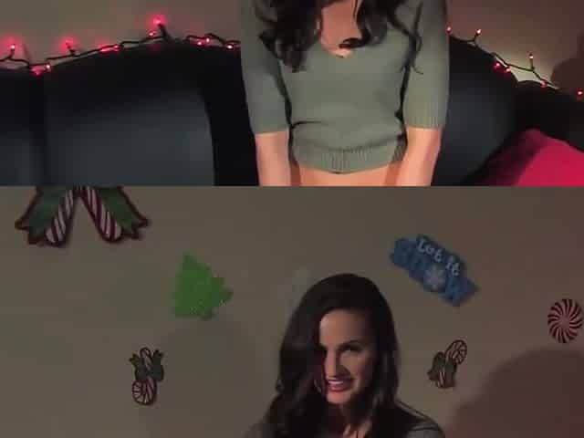A dark-haired enjoys some solo masturbation by her same-day